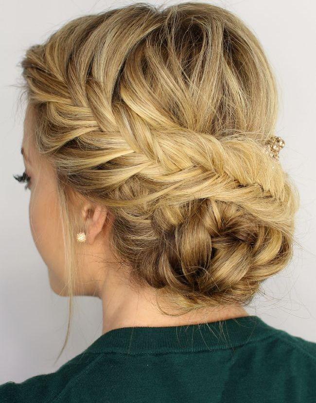 Свадьба - Hot Fishtail Braided Updo Hairstyles 2015