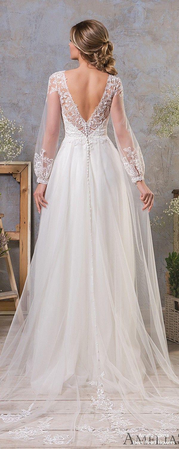 Свадьба - Amelia Sposa Wedding Dresses 2019 – In Love With Lace Collection
