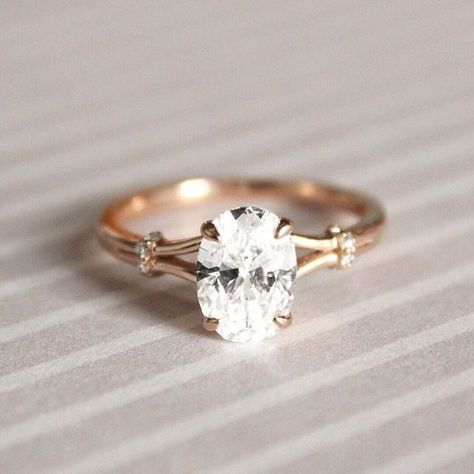 Hochzeit - 14K Rose Gold Odelia Diamond Ring