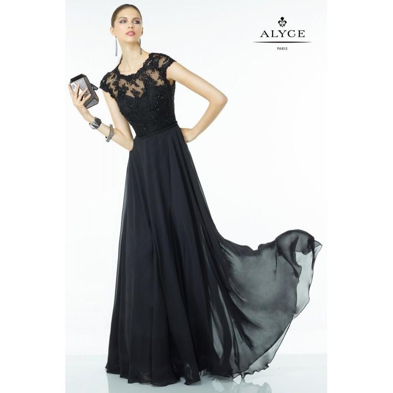 زفاف - Alyce Black Label 5739 Soft Chiffon Evening Dress - Brand Prom Dresses