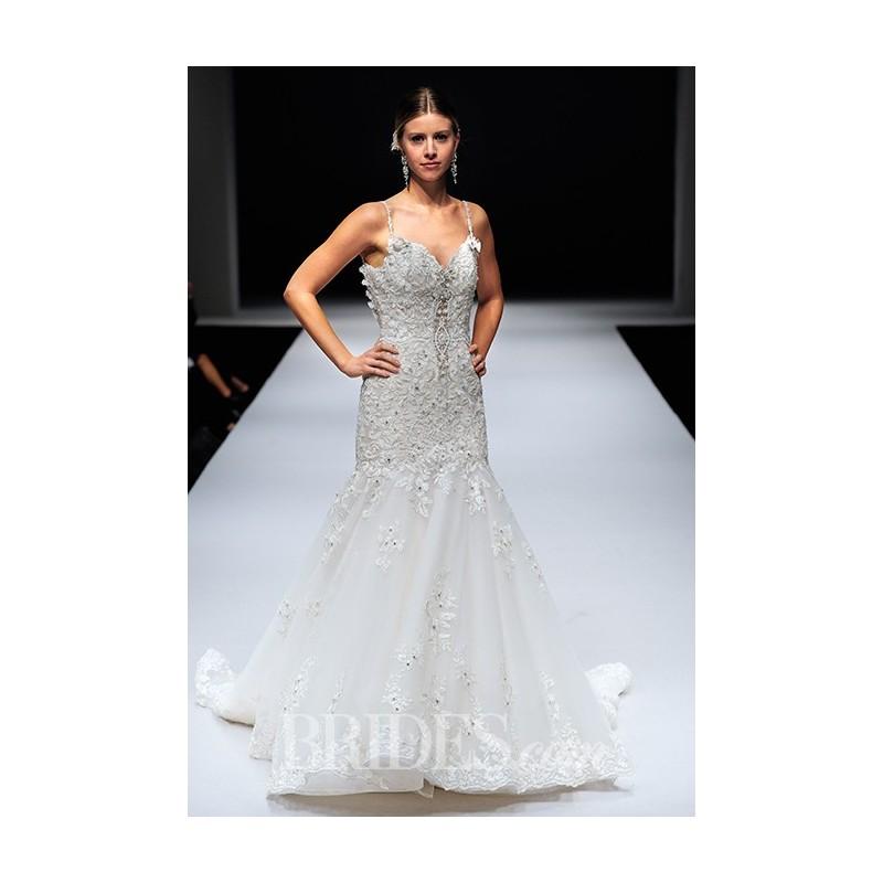 Hochzeit - Eve of Milady - Fall 2015 - Sleeveless Floral Lace Mermaid Wedding Dress - Stunning Cheap Wedding Dresses