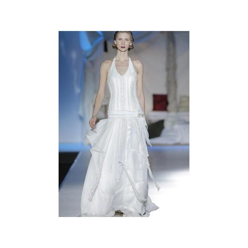 Wedding - Vestido de novia de Inmaculada Garcia Modelo Tabora - 2014 Evasé Halter Vestido - Tienda nupcial con estilo del cordón