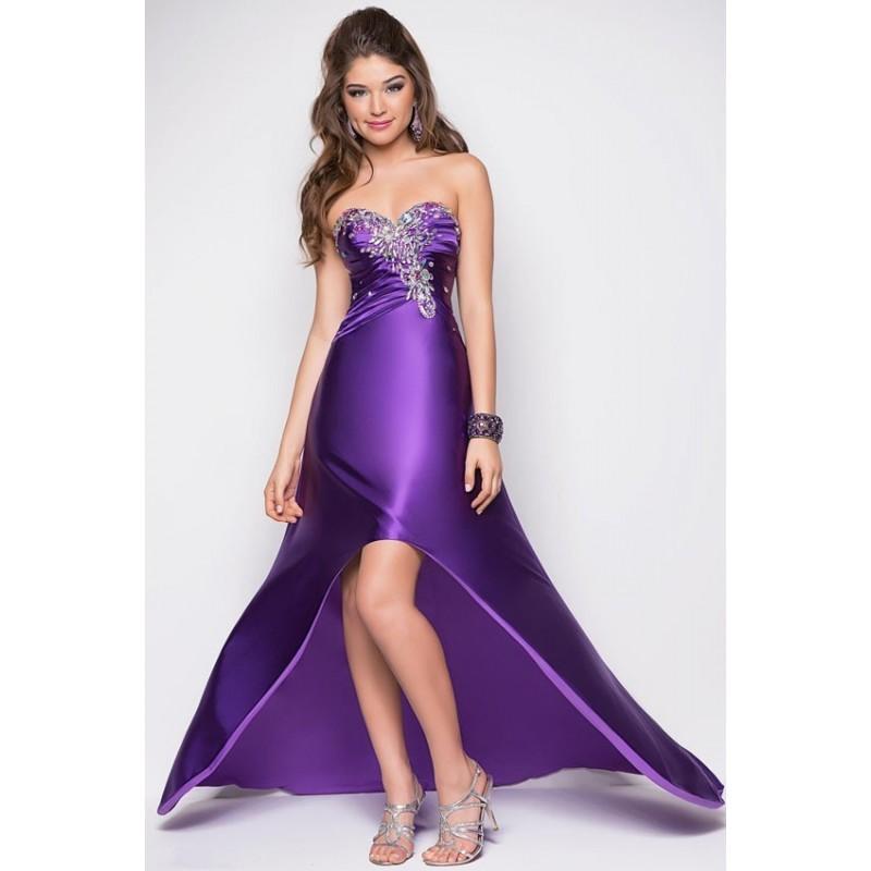زفاف - Blush - Strapless Pleated Long Gown 9592 - Designer Party Dress & Formal Gown