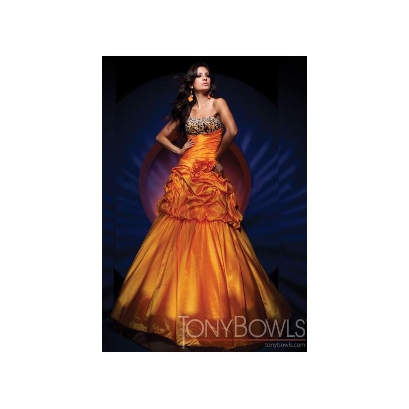 Wedding - Tony Bowls Evenings Hi-Lo Pickup Beaded Prom Dress TBE11164 - Brand Prom Dresses