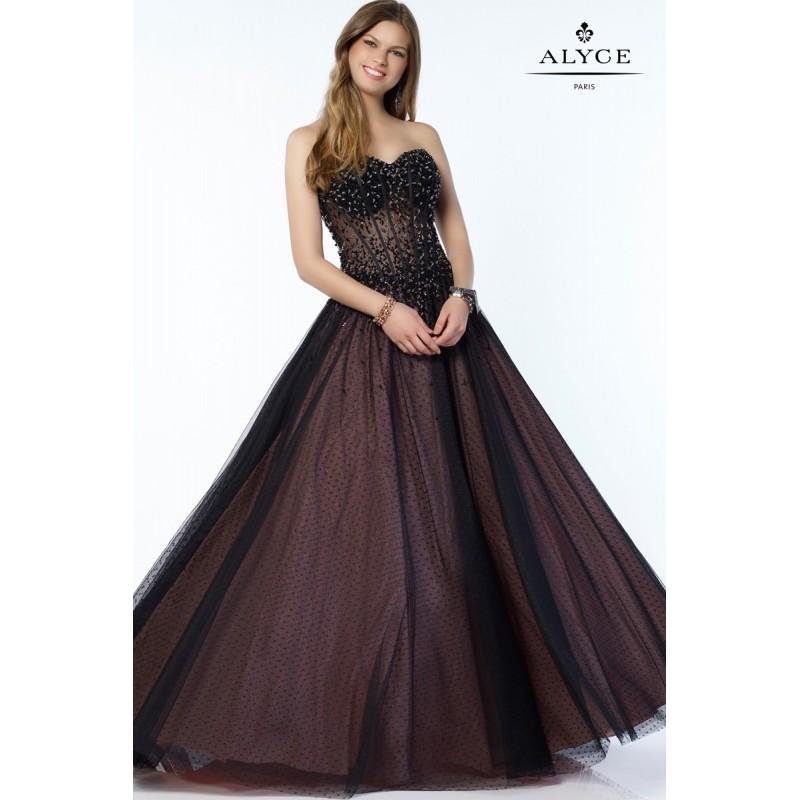 زفاف - Alyce 6783 Prom Dress - Illusion, Strapless, Sweetheart Ball Gown Alyce Paris Prom Long Dress - 2018 New Wedding Dresses