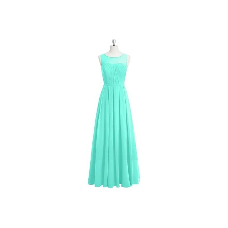 زفاف - Spa Azazie Ambrosia - Boatneck Keyhole Chiffon Floor Length Dress - Simple Bridesmaid Dresses & Easy Wedding Dresses