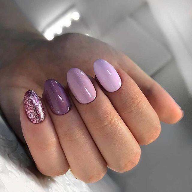 Hochzeit - Purple Nail Art Design 