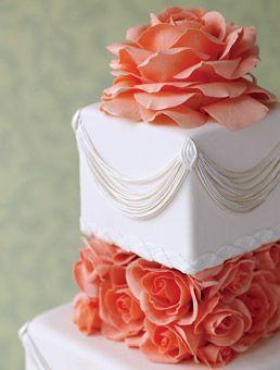 Wedding - A Simple, Stunning Cake, Inspired By Two Of Cake Baker Glenda Galvez’s Favorite Things—roses From Her Garden And A Beaded Necklace, Which Comes To … 