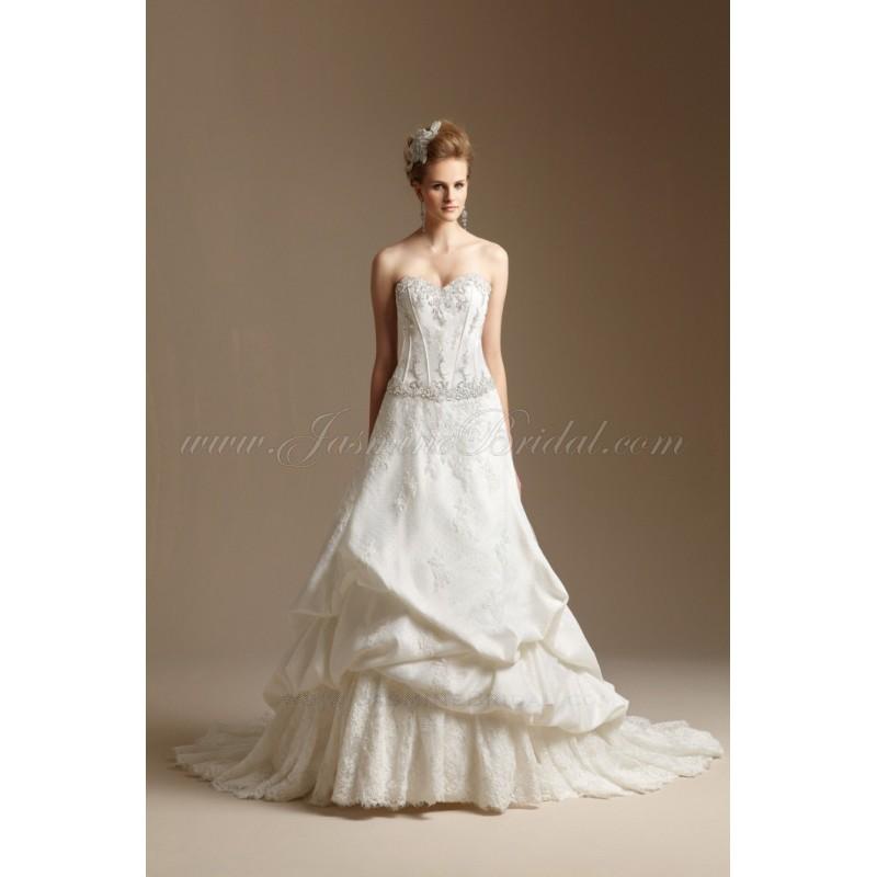 Wedding - Jasmine Couture T152021 Lace A Line Wedding Dress - Crazy Sale Bridal Dresses