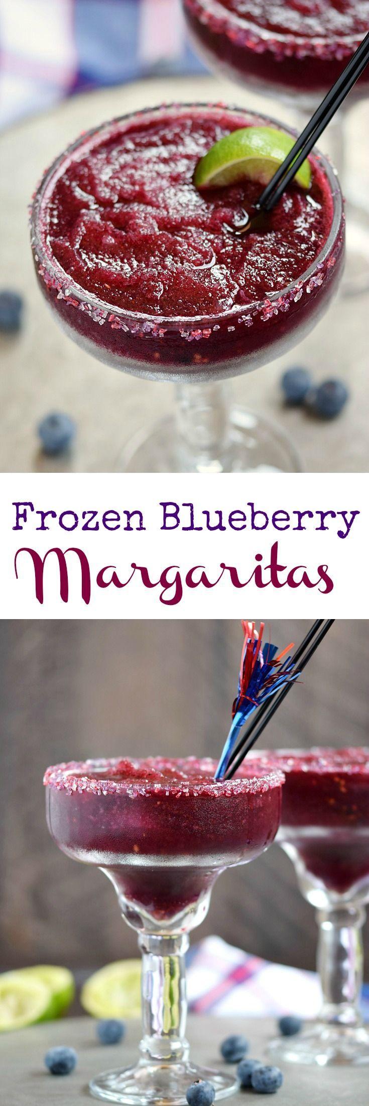 Mariage - Frozen Blueberry Margaritas