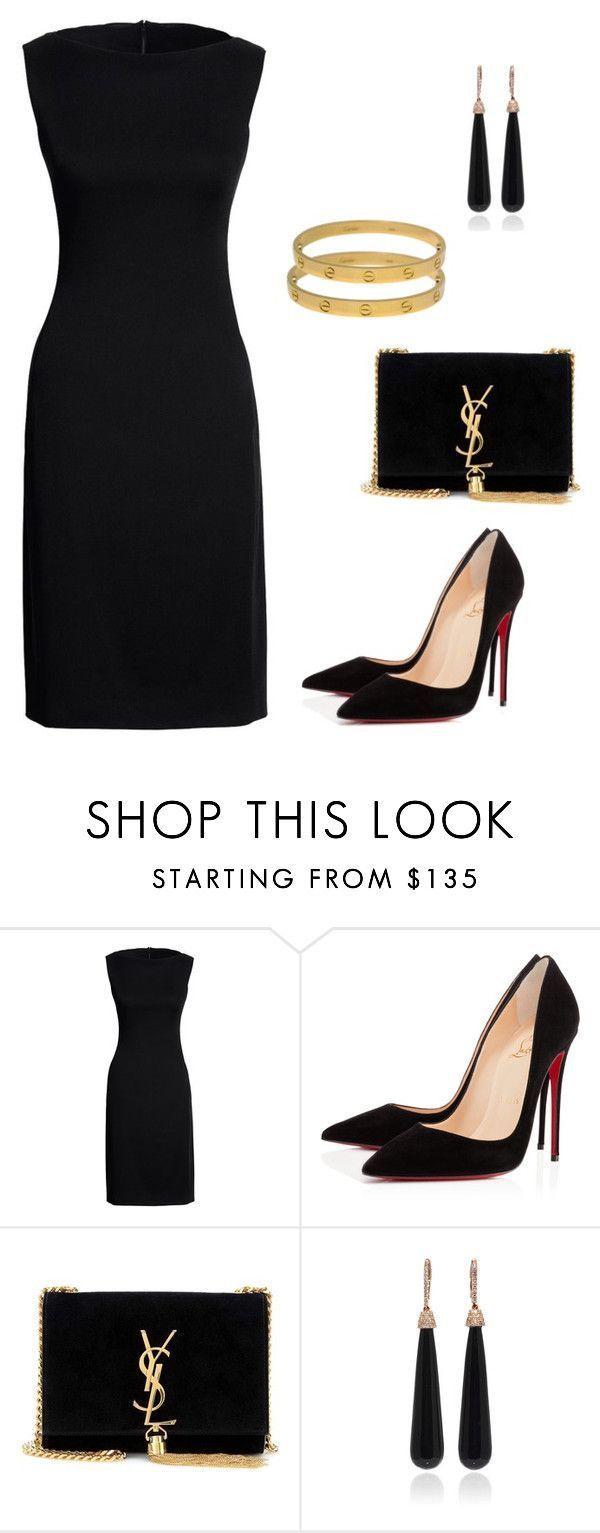 Mariage - "Wedding Guest" By Romokoo ❤ Liked On Polyvore Featuring Canvas By Lands' End, Christian Louboutin, Yves Saint Laurent, SUSAN FOSTER And Cartier 
