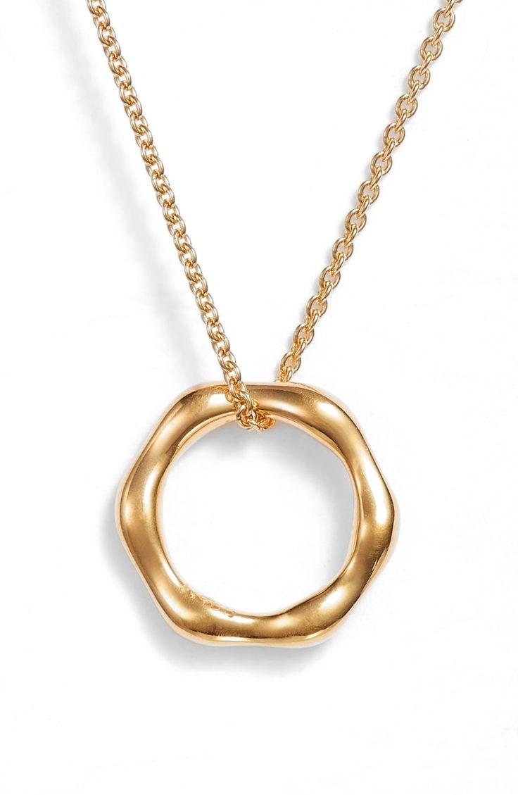 Hochzeit - Missoma Mini Molten Ring Pendant Necklace 