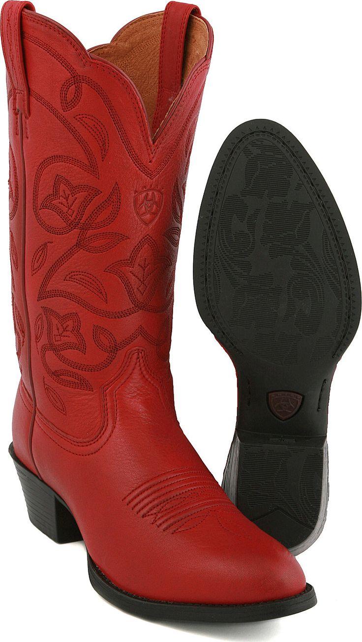 Wedding - Kickin' Boots....great Red...what's Not To Love? The Heritage R Toe Boot Is Extremely Comfortable And There Is No Need To Break Them In. 
