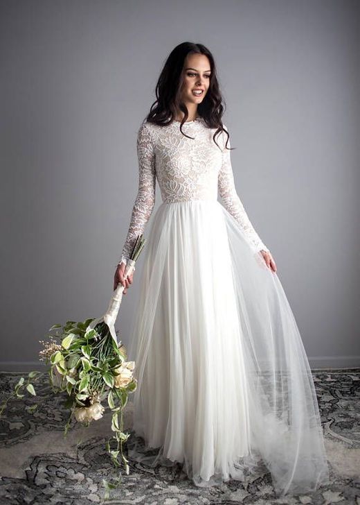 زفاف - 37 Stunning Long Sleeve Wedding Dresses Ideas