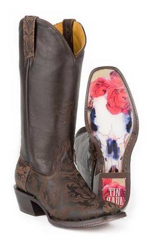 Mariage - Womens Boots Tin Haul Brown Fillygree