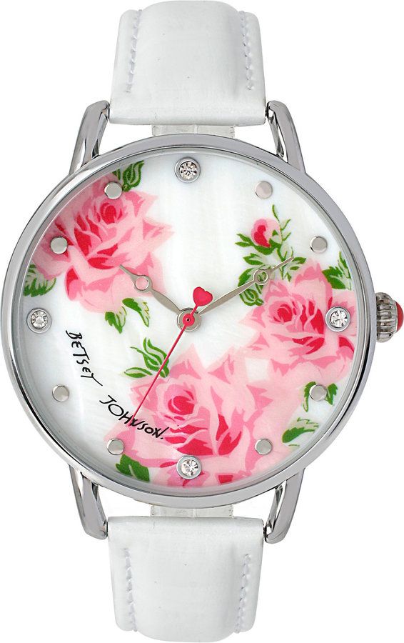 Hochzeit - Betsey Johnson Floral Watch Reminds Me Of A Garden Party...perfect For Summer! 