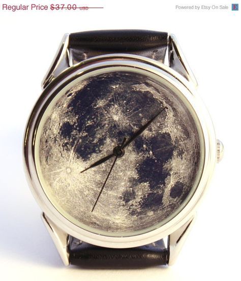 زفاف - Watch Moon Photo, Unisex Watch, Women Watch, Men Wrist Watch