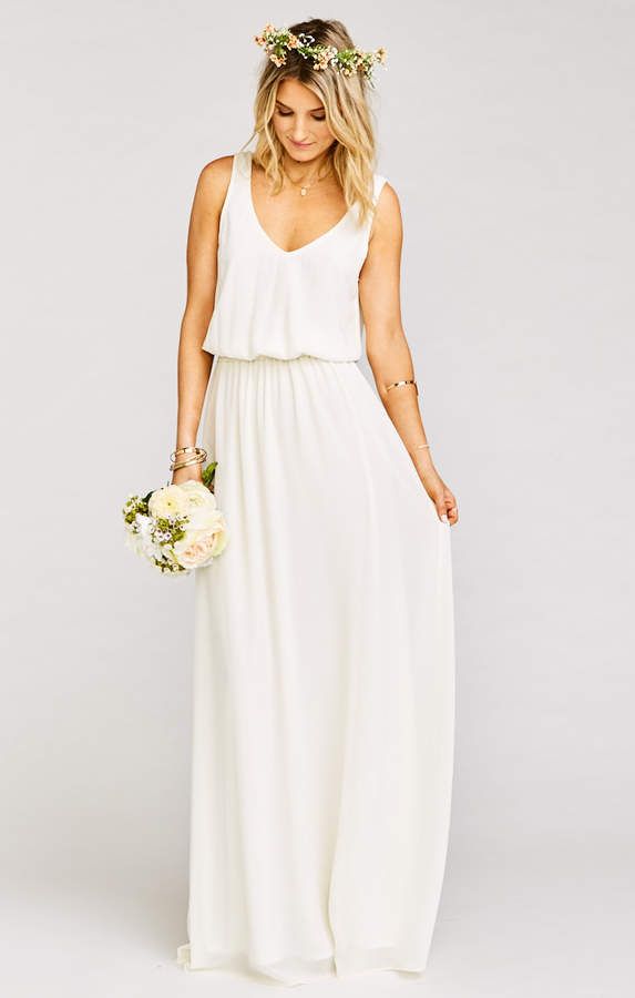 Wedding - Show Me Your Mumu Kendall Maxi Dress ~ Wedding Cake Chiffon #showmeyourmumu #ad 