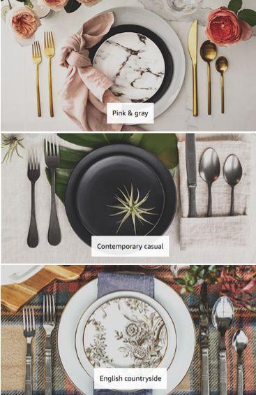 Свадьба - Beautiful Tablescapes - Love The Marble One With The Gold Flatware And Dusty Pink Napkin. #placesetting #styledpretty 