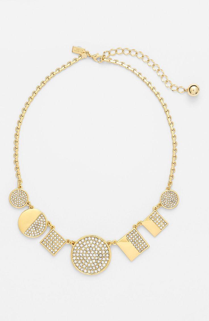 زفاف - Such A Sparkly Necklace! This Kate Spade Crystal And Gold Beauty Is On The Wishlist. 