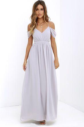Mariage - Quite The Charmer Grey Maxi Dress