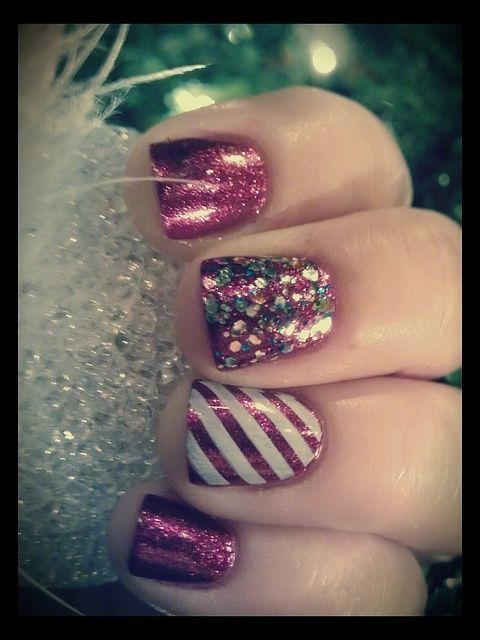 Hochzeit - Nail Designs For Christmas♥ I Love It! By Jennifer O. Pineda 