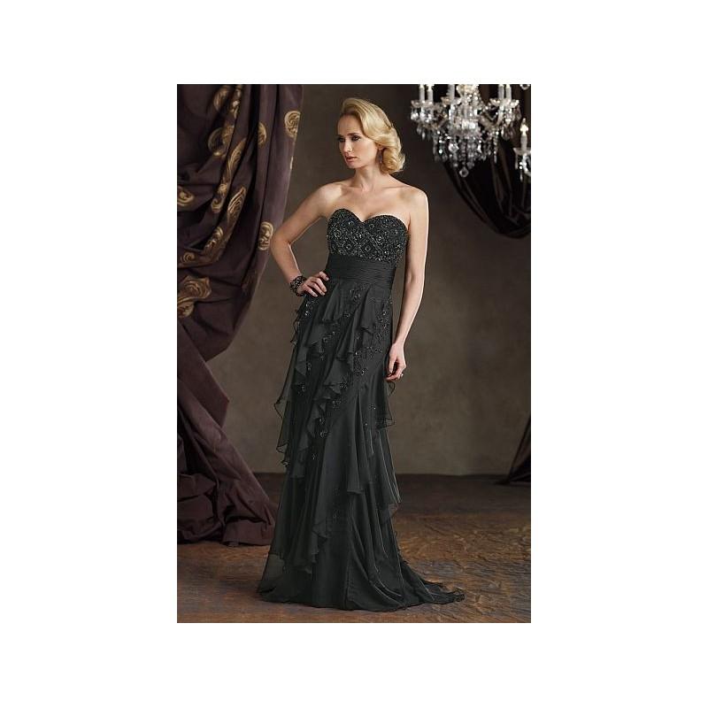 زفاف - Ivonne D Slim A-Line Chiffon Evening Dress 211D37 - Brand Prom Dresses