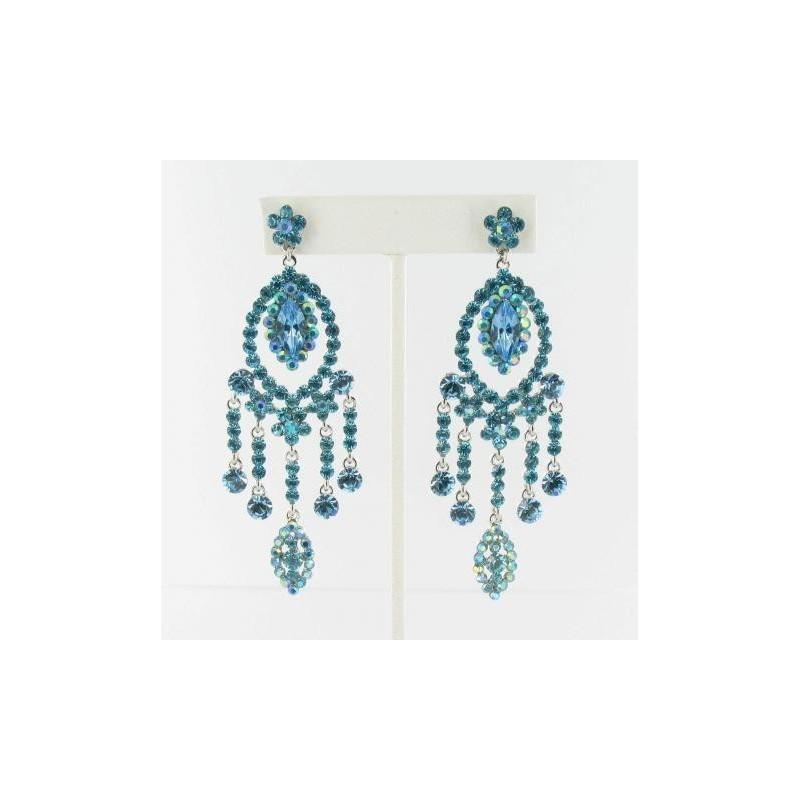 Mariage - Helens Heart Earrings JE-X007090-S-Aquamarine Helen's Heart Earrings - Rich Your Wedding Day