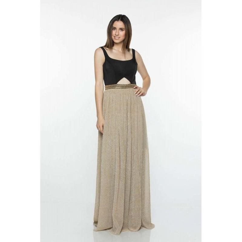 Mariage - Milano Formals - E2366 Sleeveless Scoop Cutout Net A-line Dress - Designer Party Dress & Formal Gown