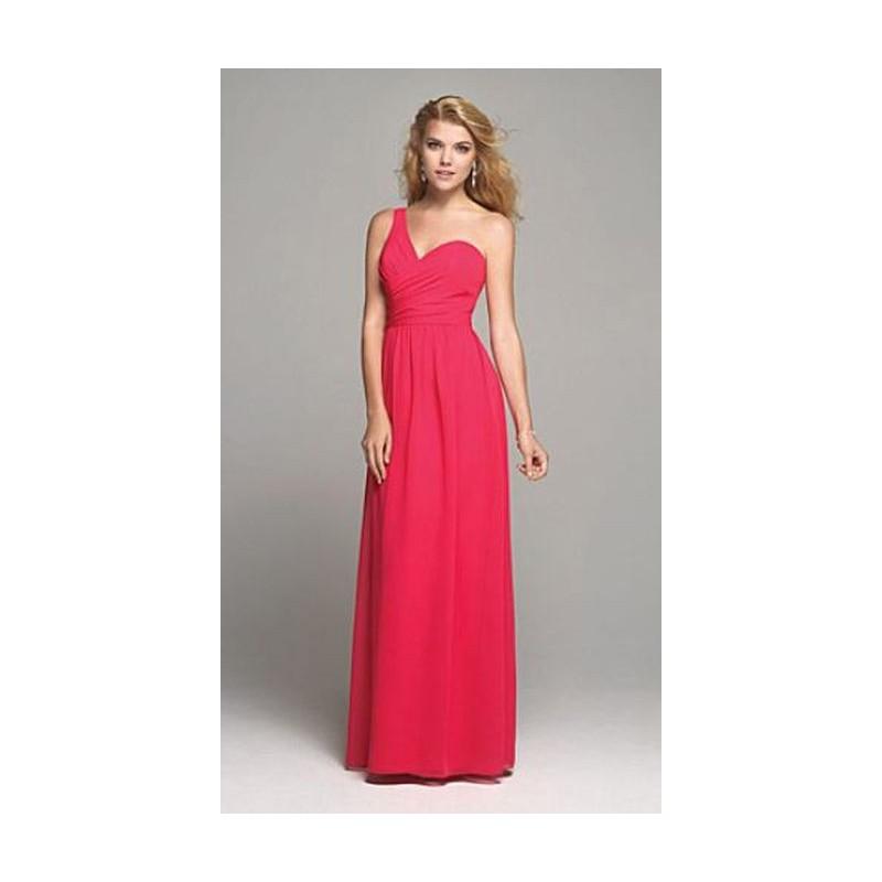 Hochzeit - Alfred Angelo 7257L One Shoulder Long Bridesmaid Dress - Brand Prom Dresses