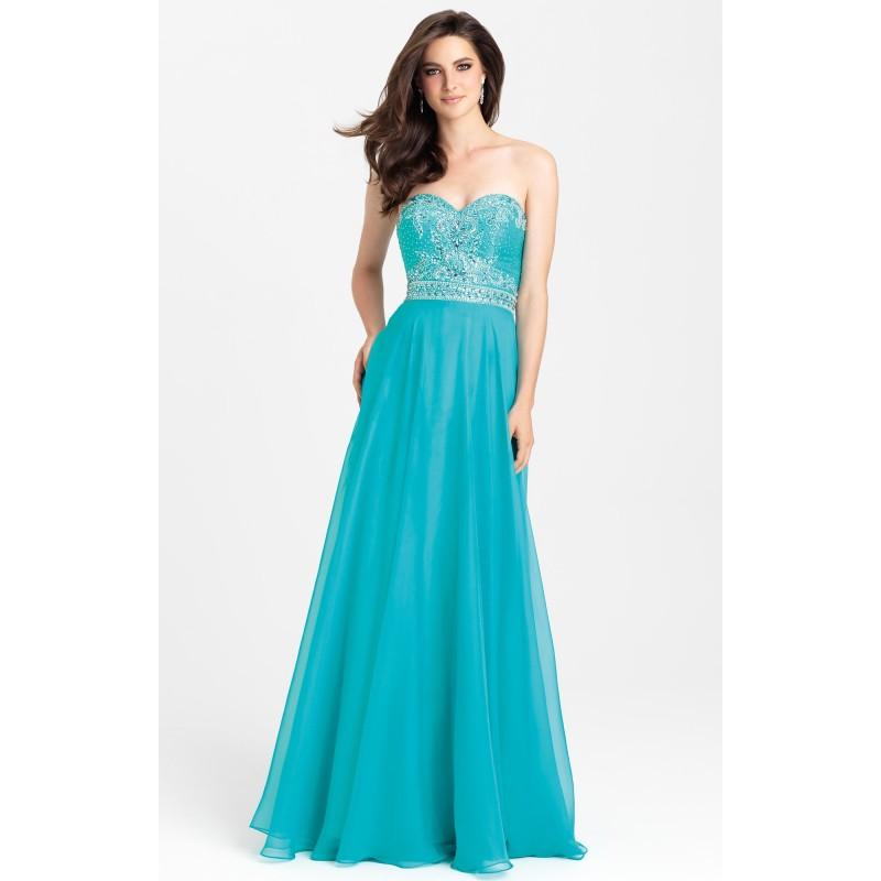 Wedding - Teal Madison James 16-351 Prom Dress 16351 - Chiffon Dress - Customize Your Prom Dress