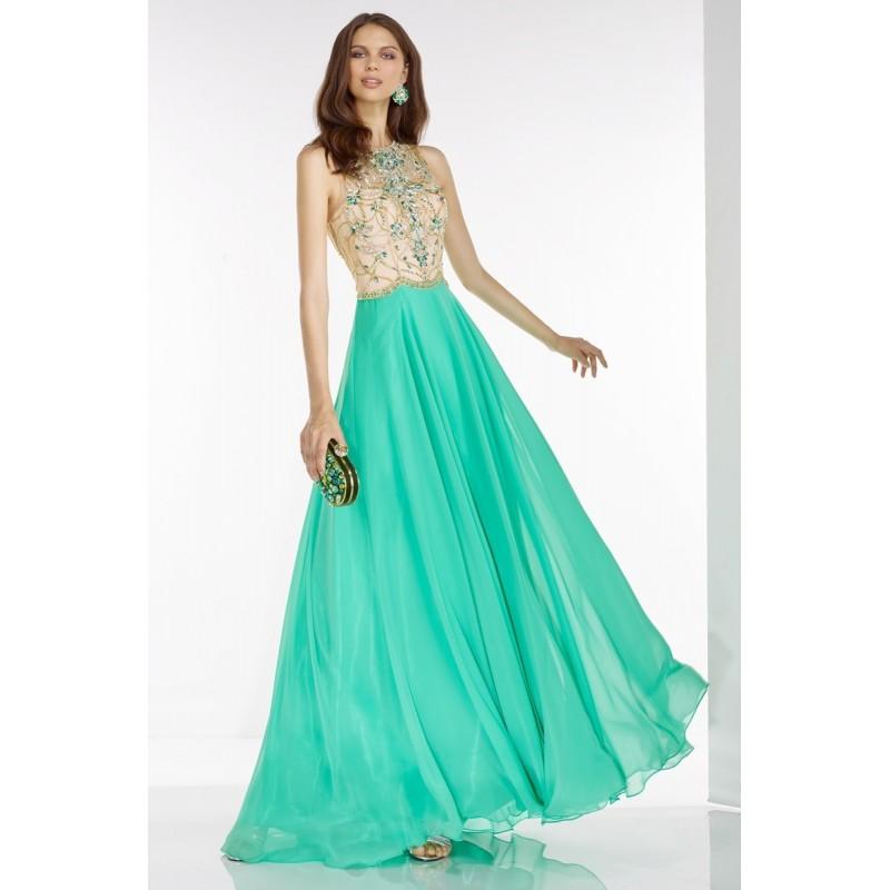 زفاف - Alyce Paris Prom - 6526 Beaded Open Back Long Gown - Designer Party Dress & Formal Gown
