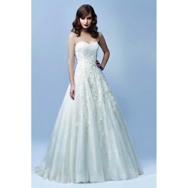 زفاف - Enzoani Jackie by Blue by Enzoani - Gold  Ivory  White Lace  Tulle Zip-Up Fastening Floor Wedding Dresses - Bridesmaid Dress Online Shop