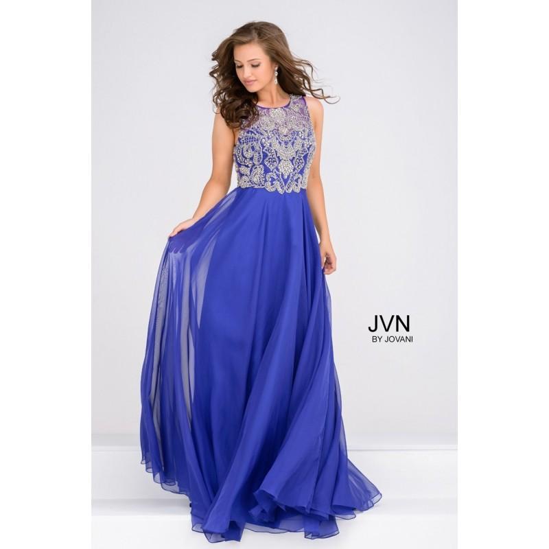 زفاف - Jovani JVN48709 Prom Dress - JVN by Jovani Illusion, Scoop, Sweetheart Long A Line Prom Dress - 2018 New Wedding Dresses