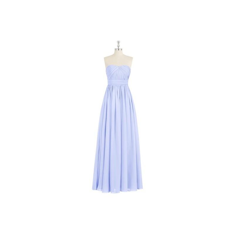 زفاف - Lavender Azazie Milagros - Back Zip Chiffon Floor Length Sweetheart Dress - Charming Bridesmaids Store