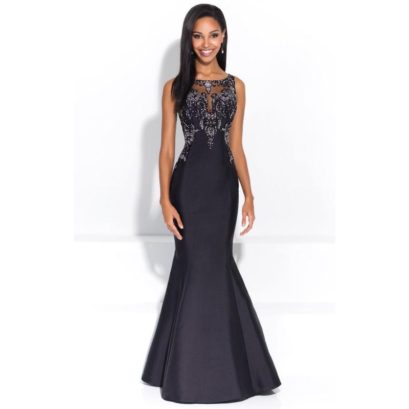 Wedding - Black Madison James 17-201 Prom Dress 17201 - Mermaid Sleeveless Long Lace Sheer Dress - Customize Your Prom Dress