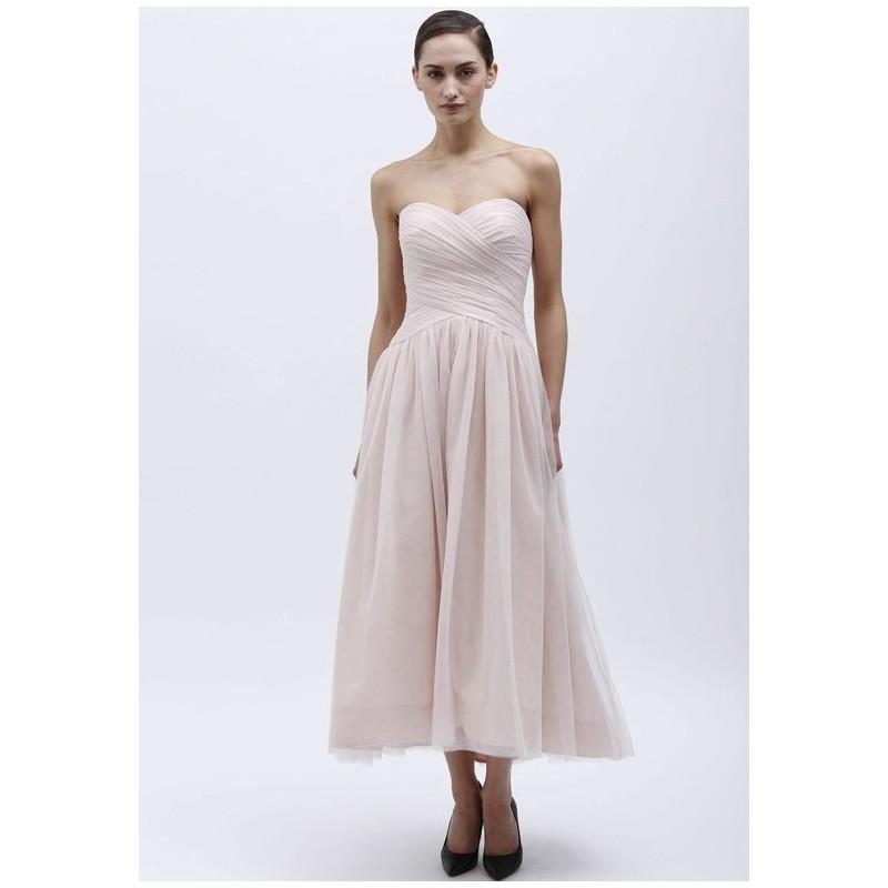 زفاف - Monique Lhuillier Bridesmaids 450160 - Ball Gown Pink Sweetheart Tulle Floor - Formal Bridesmaid Dresses 2018