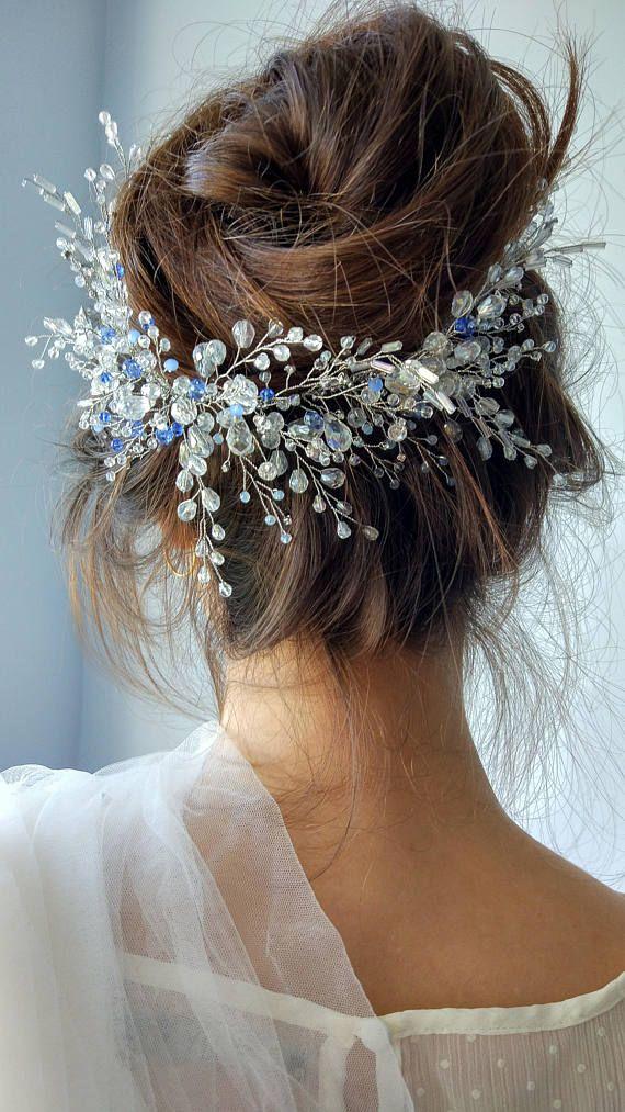 Hochzeit - Long Weave Accessories Crystal Swarovski Hair Vine, Wedding Wreaths Accessories Bridal Tiara Bridal Crown Accessories
