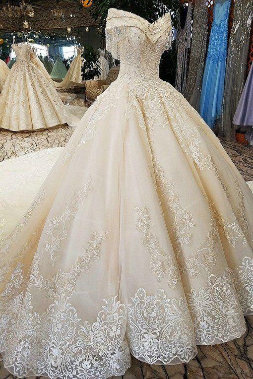 زفاف - Off Shoulder Wedding Dress-05689-12 