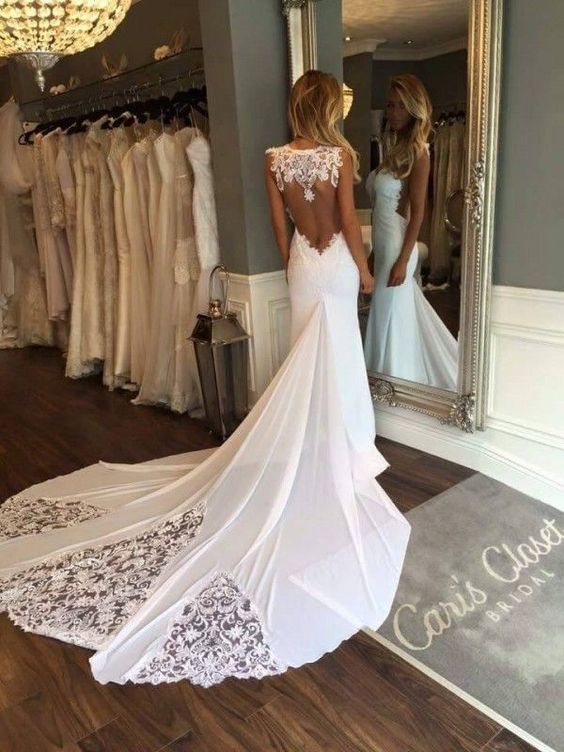 زفاف - Hochzeitskleider Rückenfrei 15 Besten