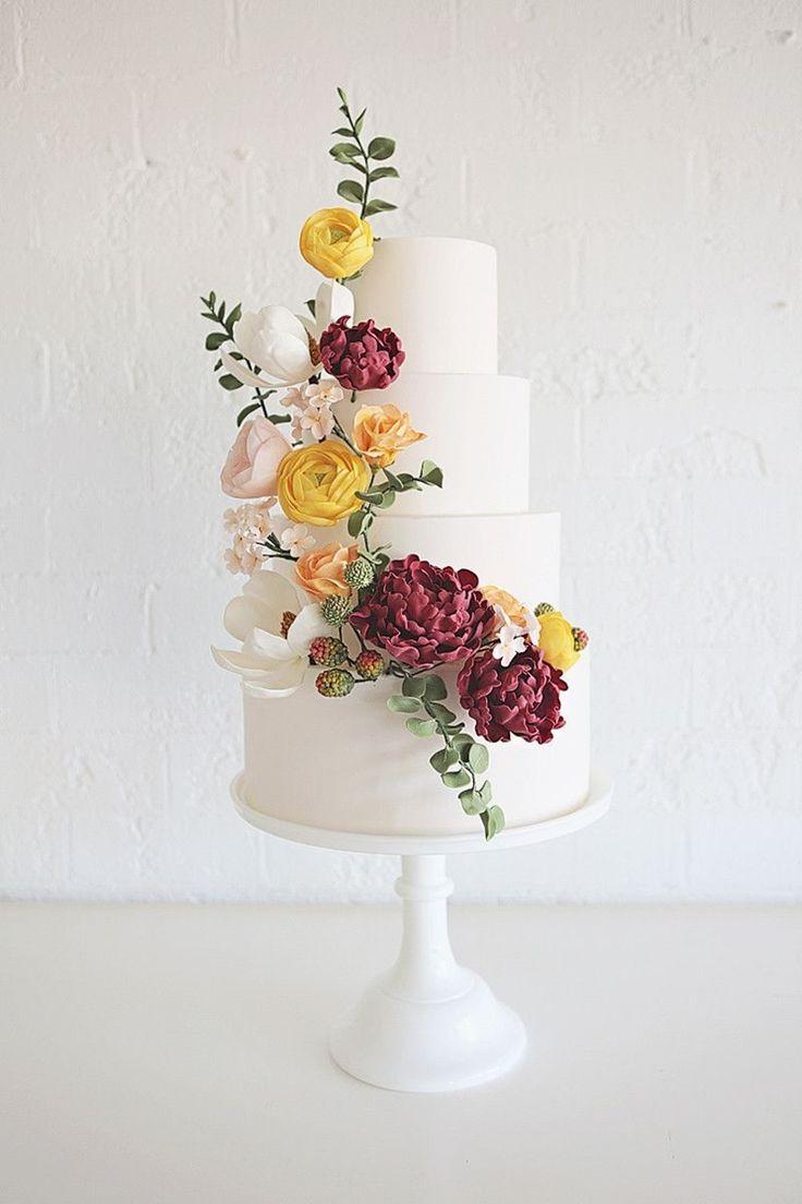 Hochzeit - Winter Wedding Cakes #weddingcakedecorating 