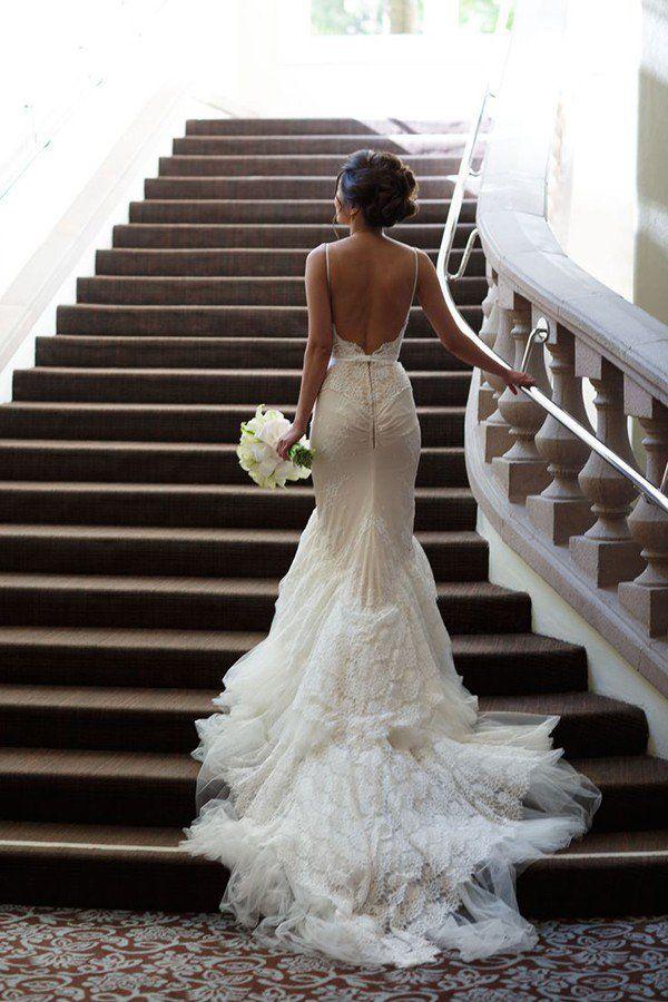 Mariage - 50 Gorgeous Wedding Dresses With Train