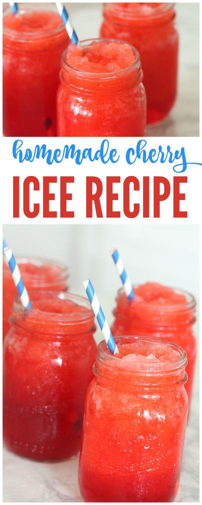 Свадьба - YUM! I Have A Delicious Homemade Cherry Icee Recipe For Summer That You're Sure To Love And So Will The Kids! This Is The Perfect Summer Icee That … 