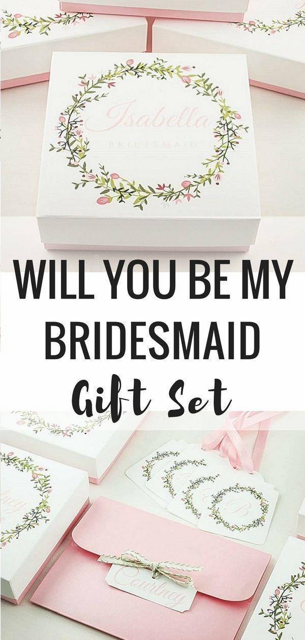 Hochzeit - Will You Be My Bridesmaid Gift Set