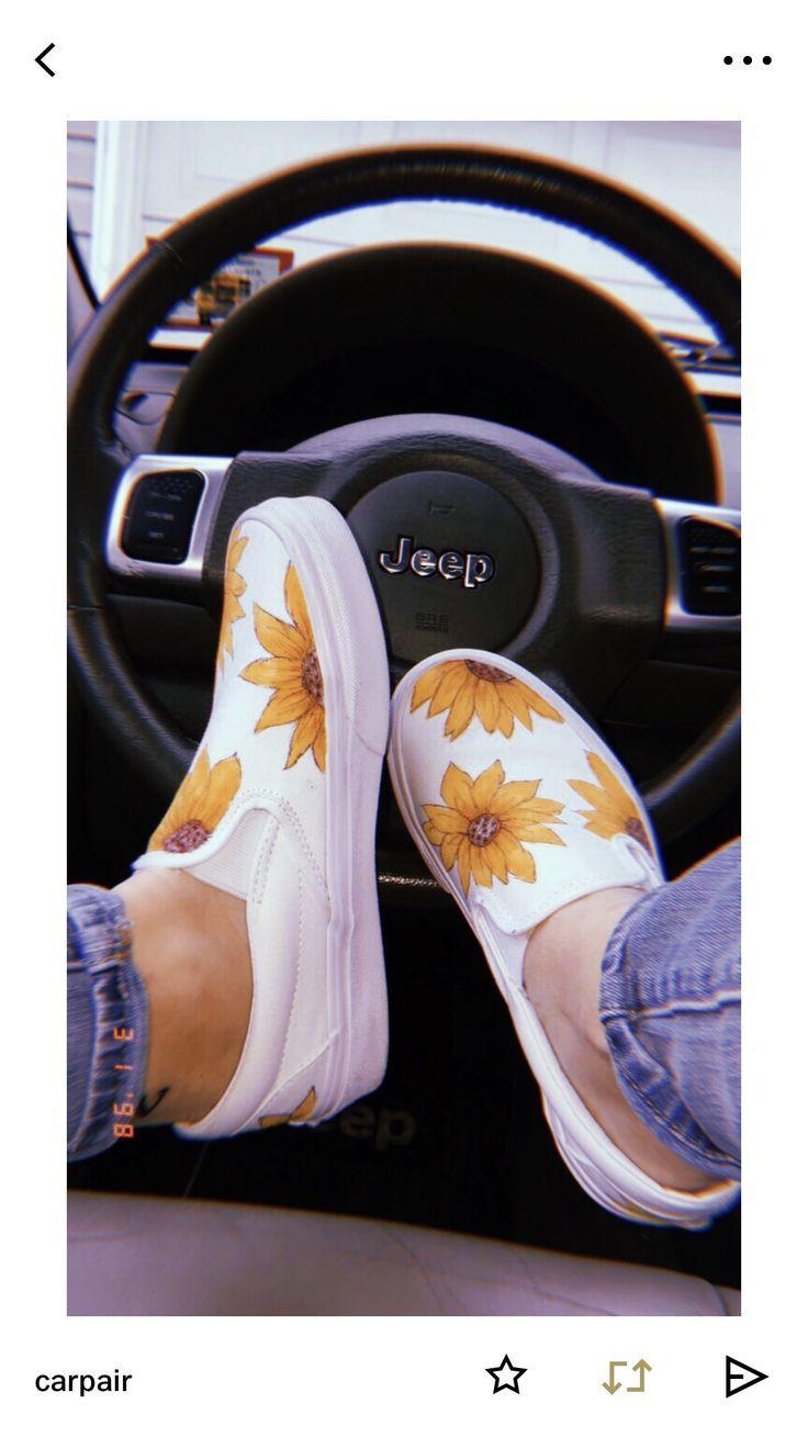 sunflower vans shoes 