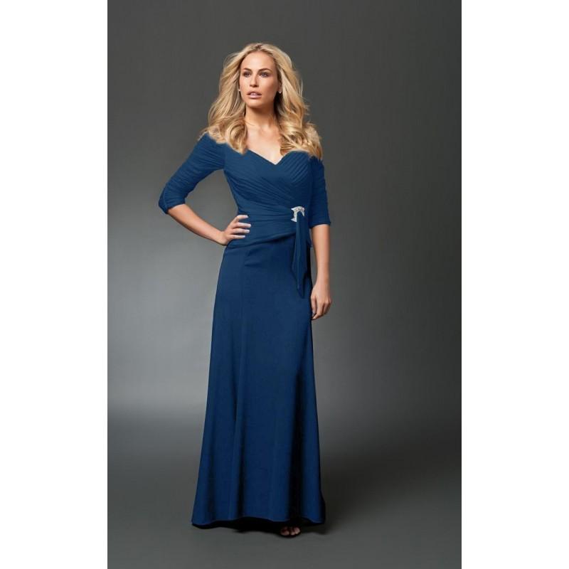 زفاف - Daymor Couture - Ruched V-Neck A-Line Gown 1023 - Designer Party Dress & Formal Gown