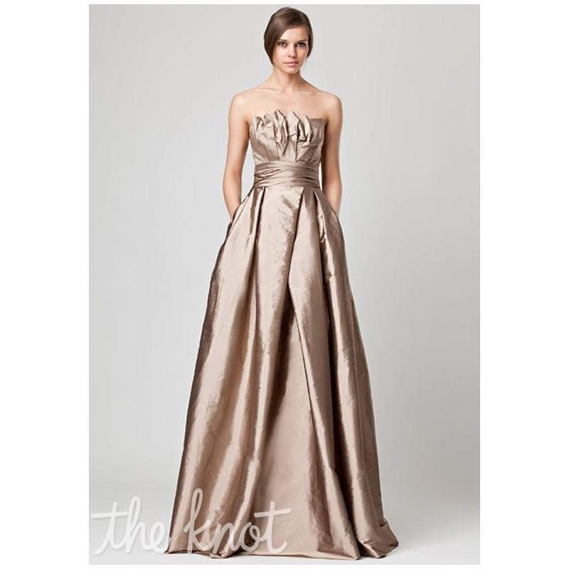 Mariage - Monique Lhuillier Bridesmaids 450049 - Ball Gown Ivory Strapless Taffeta Floor - Formal Bridesmaid Dresses 2018