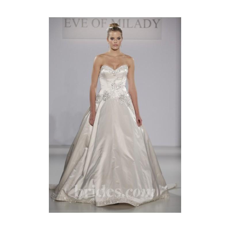 زفاف - Amalia Carrara - Fall 2013 - Style 322 Strapless Satin Ball Gown Wedding Dress with Beaded Details - Stunning Cheap Wedding Dresses