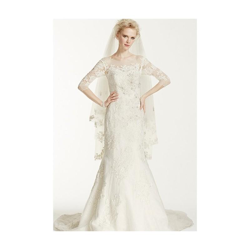 Wedding - Oleg Cassini at David's Bridal - CWG638 - Stunning Cheap Wedding Dresses