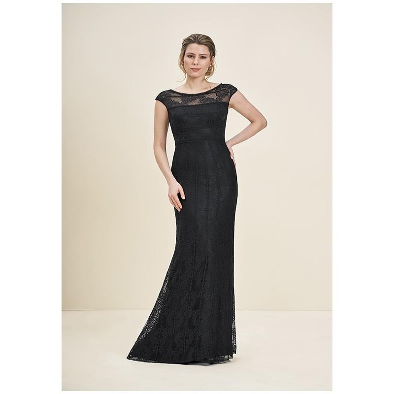 Hochzeit - Jade J195070 - A-Line Black Bateau Lace - Formal Bridesmaid Dresses 2018